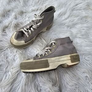 adidas Womens Nizza High Platform Trek Shoes Feather Gray  Size 6 Gray